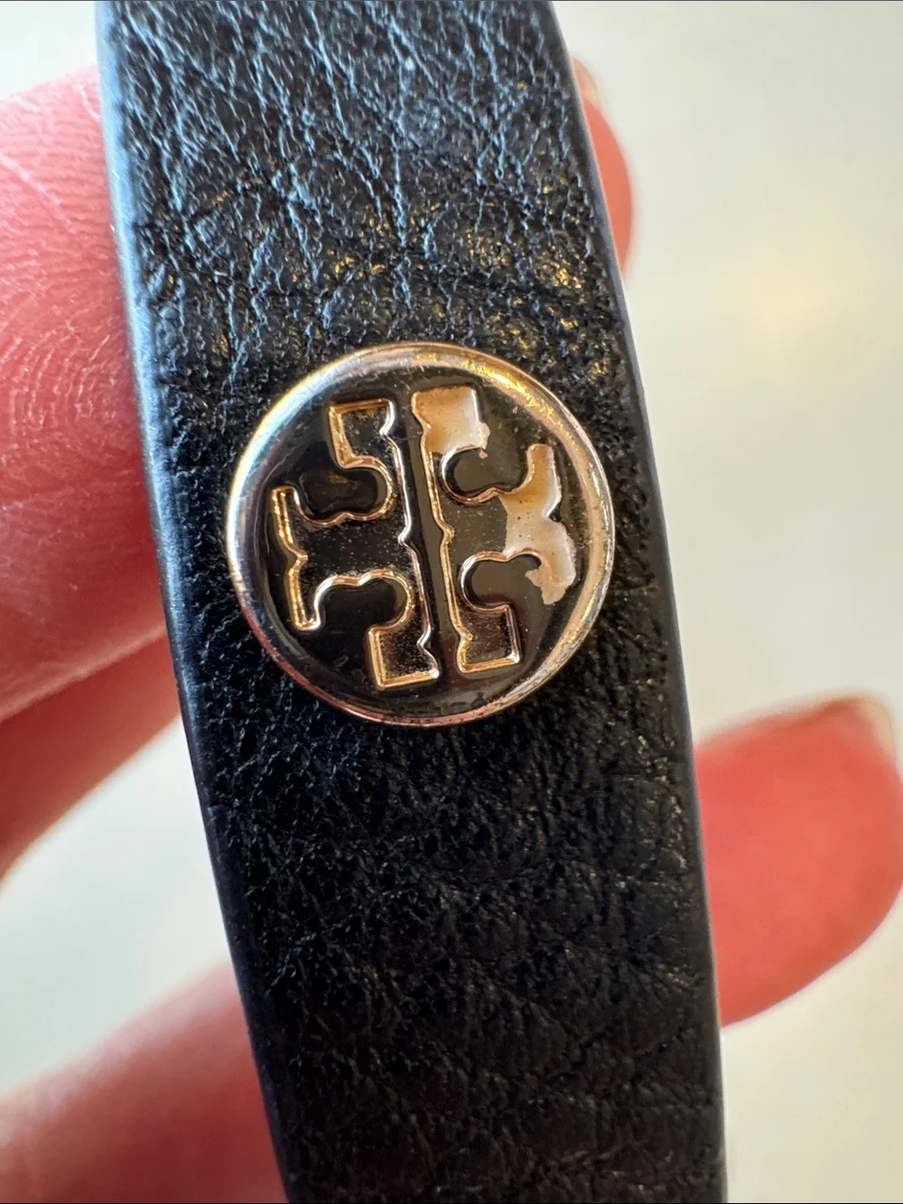 Tory Burch leather choker necklace